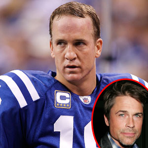 Rob Lowe, Peyton Manning Rob Lowe, Peyton Manning